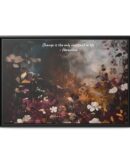 Moody Vintage Flowers Oil Painting, TV Wall Art