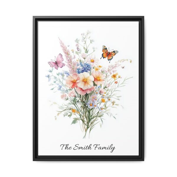 Personalized Birth Flower Family Bouquet Print