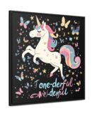 Unicorn Diabetes Wall Art, Rainbow Wall Art