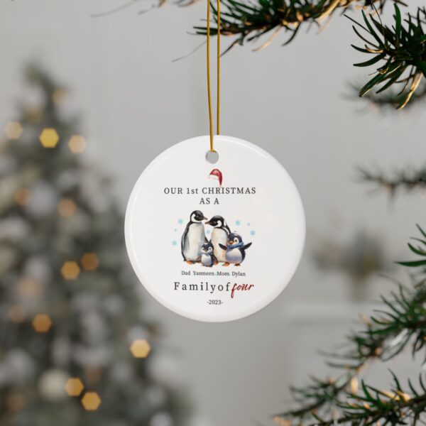 Personalized Christmas Ornaments Family of 4,5,6