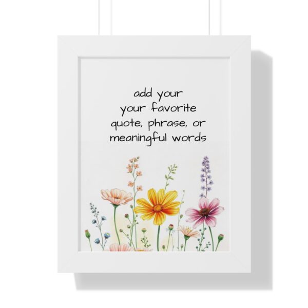 Custom  Watercolor Saying Quotes or  Words Poster