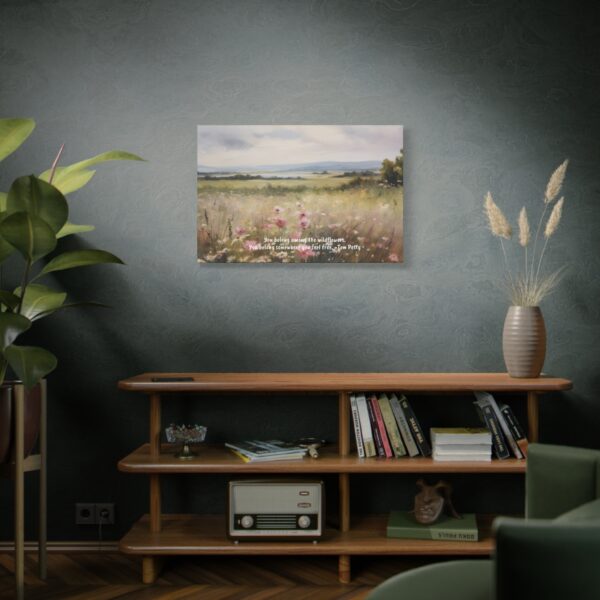 Wildflower Field Oil Painting Landscape Wall Art