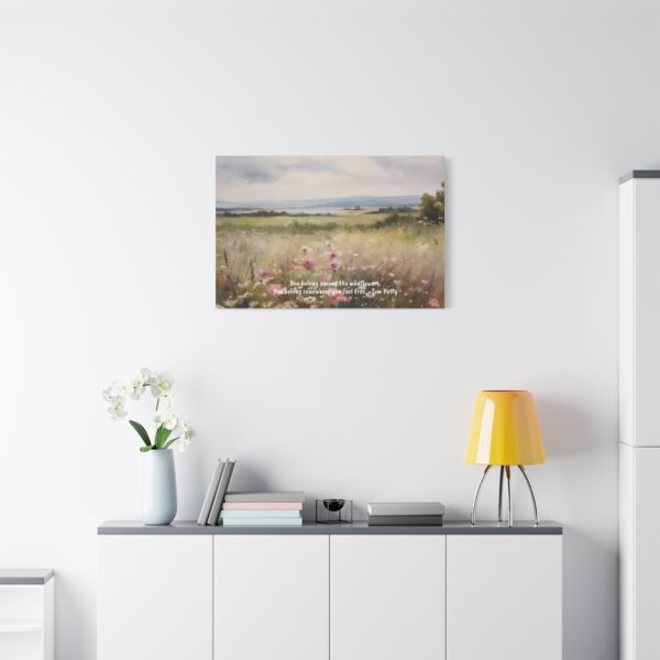 Wildflower Field Oil Painting Landscape Wall Art