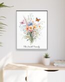 Personalized Birth Flower Family Bouquet Print