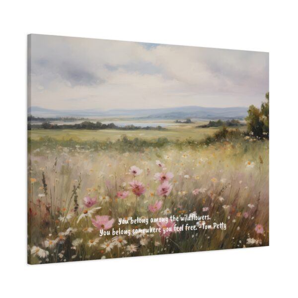 Wildflower Field Oil Painting Landscape Wall Art