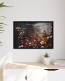 Moody Vintage Flowers Oil Painting, TV Wall Art