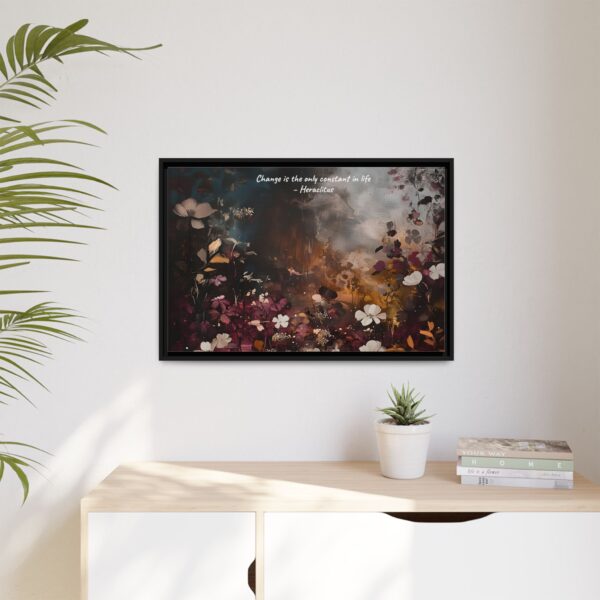 Moody Vintage Flowers Oil Painting, TV Wall Art