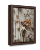 Framed Canvas  Wildflower Floral Wall Art