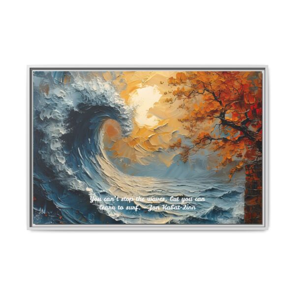 Original Ocean Abstract Sunset Oil Painting