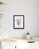 Personalized Birth Flower Family Bouquet Print