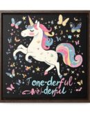 Unicorn Diabetes Wall Art, Rainbow Wall Art