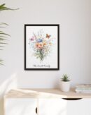 Personalized Birth Flower Family Bouquet Print