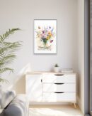 Personalized Birth Flower Family Bouquet Print