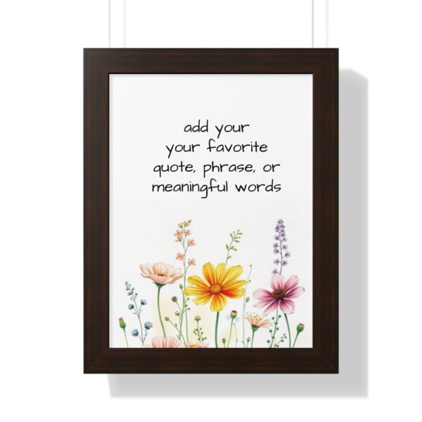 Custom  Watercolor Saying Quotes or  Words Poster