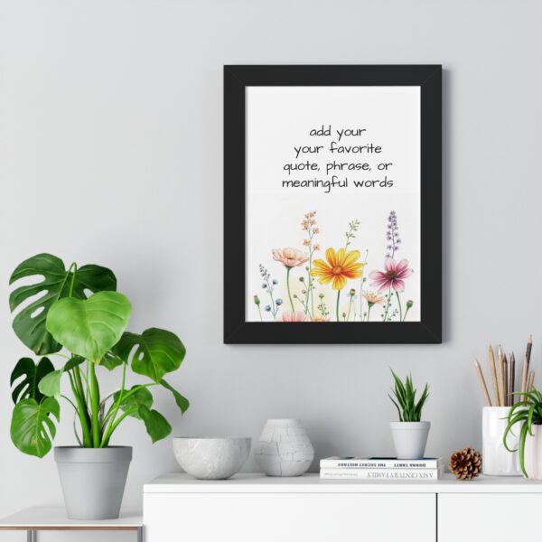 Custom  Watercolor Saying Quotes or  Words Poster