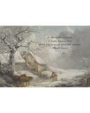 Winter Scene Quote Canvas Christmas Art