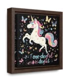 Unicorn Diabetes Wall Art, Rainbow Wall Art