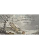Winter Scene Quote Canvas Christmas Art