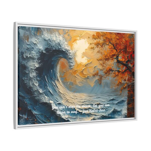 Original Ocean Abstract Sunset Oil Painting