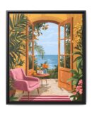 Henri Matisse Framed Canvas Open window