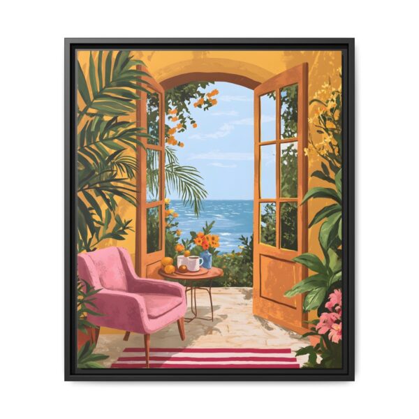 Henri Matisse Framed Canvas Open window