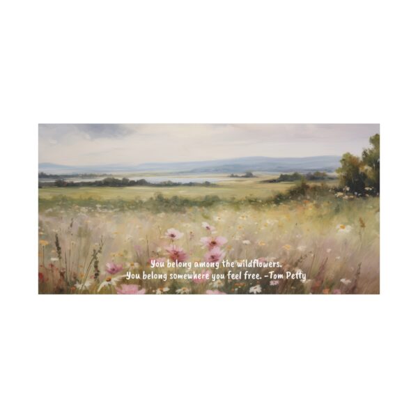 Wildflower Field Oil Painting Landscape Wall Art