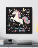 Unicorn Diabetes Wall Art, Rainbow Wall Art