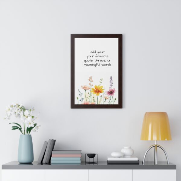 Custom  Watercolor Saying Quotes or  Words Poster