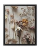 Framed Canvas  Wildflower Floral Wall Art