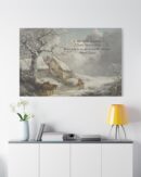 Winter Scene Quote Canvas Christmas Art
