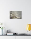Winter Scene Quote Canvas Christmas Art