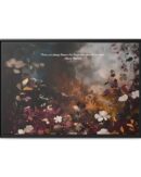 Moody Vintage Flowers Oil Painting, TV Wall Art