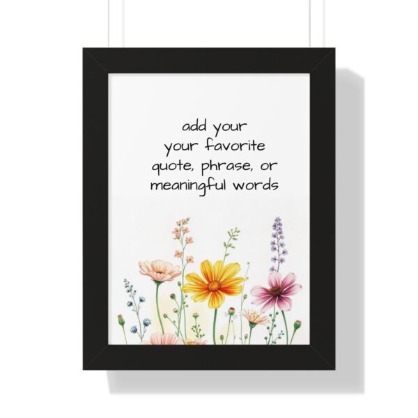 Custom  Watercolor Saying Quotes or  Words Poster