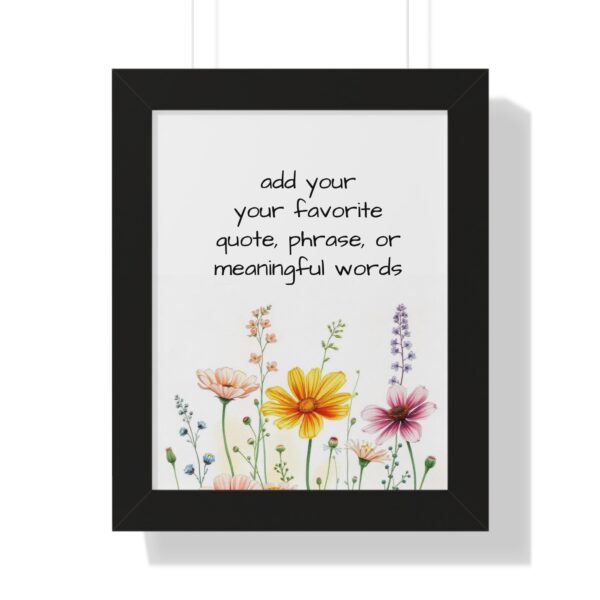 Custom  Watercolor Saying Quotes or  Words Poster