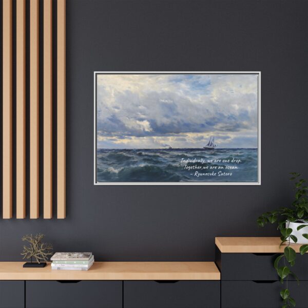 Coastal Nautical Sea Landscape Canvas