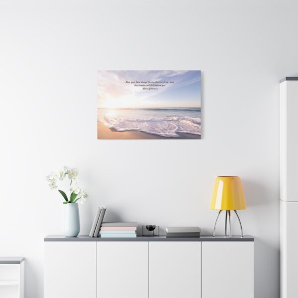 Inspirational Tropical Beach Scene Canvas