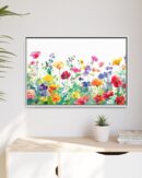 Watercolor Wildflower Wall Art, TV Painting