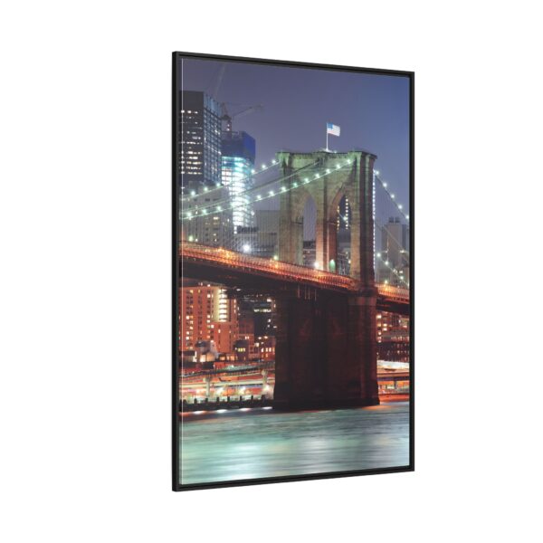 Framed Canvas of Brooklyn Bridge, New York