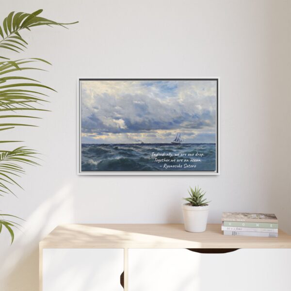 Coastal Nautical Sea Landscape Canvas