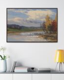 Autumn Quote Nature Framed Canvas