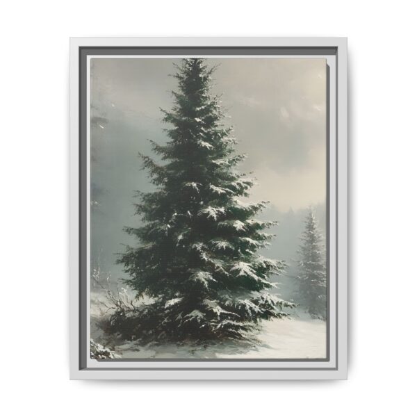 Vintage Evergreen Tree Print Christmas Wall Art