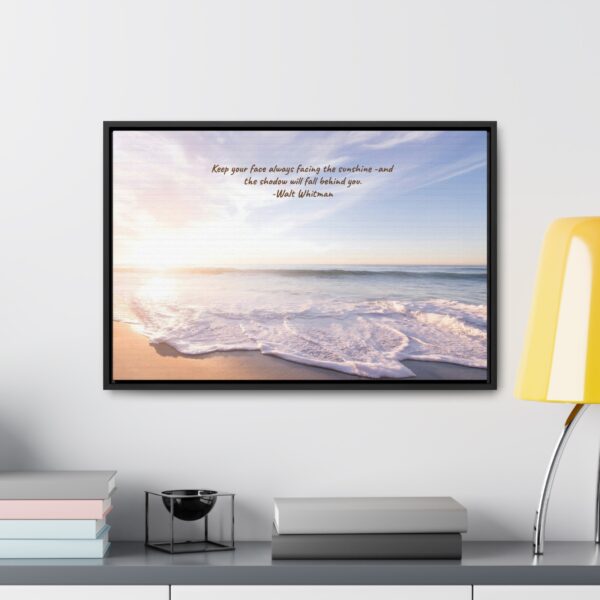 Beach  Sunrise Scene IFramed Canvas