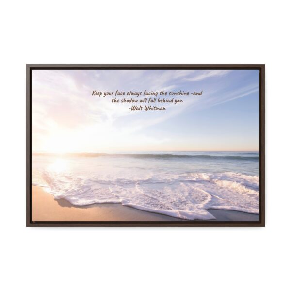 Beach  Sunrise Scene IFramed Canvas