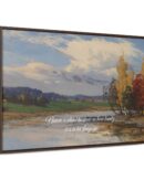Autumn Quote Nature Framed Canvas