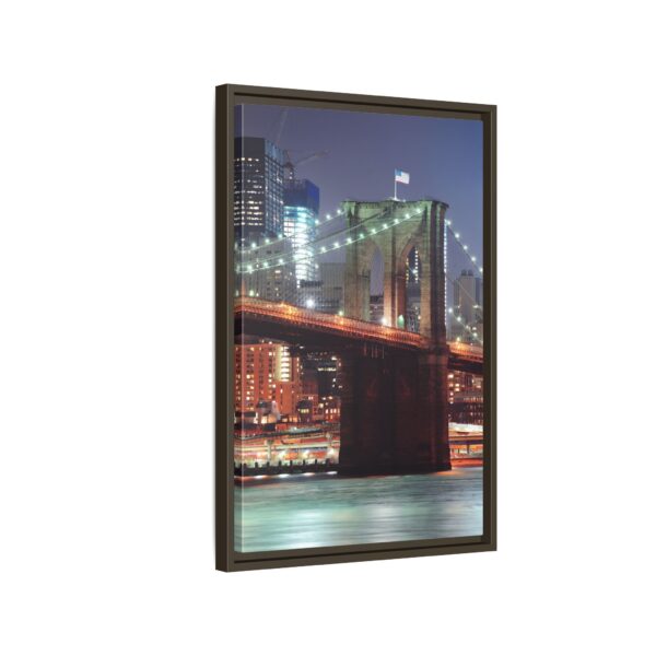 Framed Canvas of Brooklyn Bridge, New York