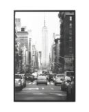 New York City Cab Framed Canvas