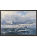 Coastal Nautical Sea Landscape Canvas