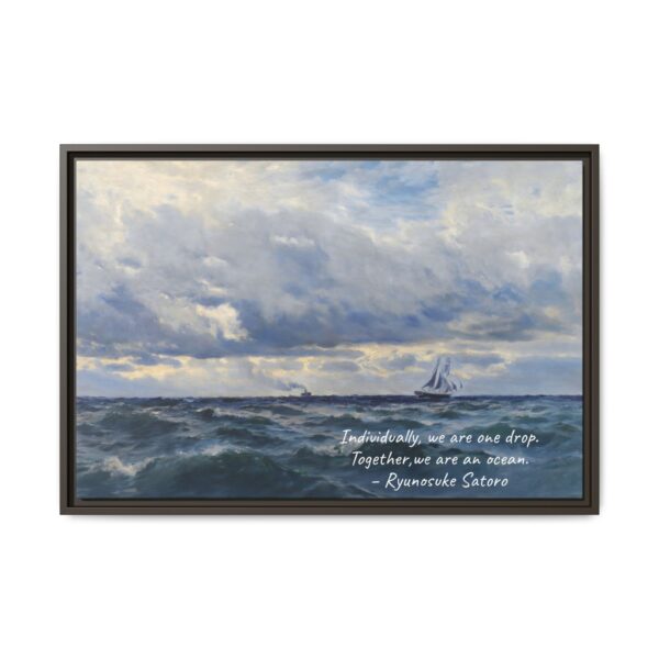 Coastal Nautical Sea Landscape Canvas