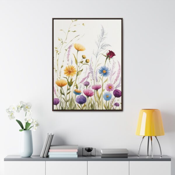 Wildflower Botanical Framed Canvas