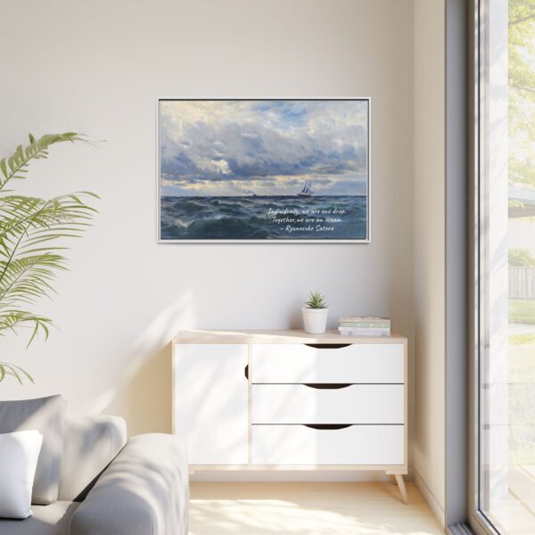 Coastal Nautical Sea Landscape Canvas